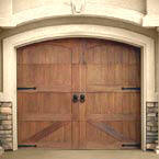 Custom designed garage doors are the "final touch" in a top quality custom home.